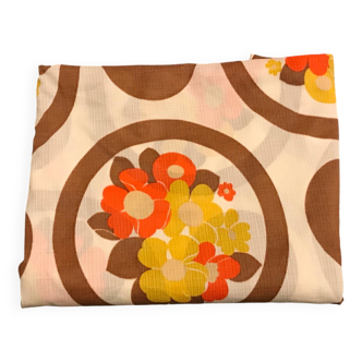 Old vintage flower tablecloth