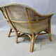 Rattan and wicker bench