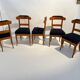 Biedermeier Chairs in Cherry Wood, Germany, 1830s, Set of 5