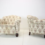 Fauteuils Art Déco, années 1930, Tchécoslovaquie