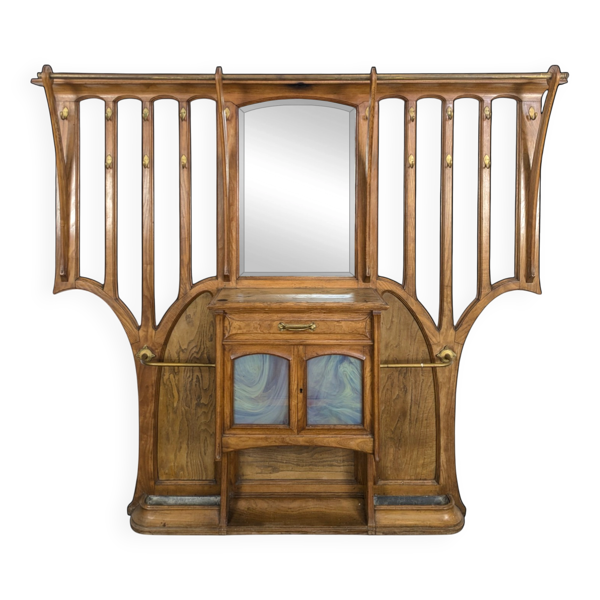 Grand vestiaire Art Nouveau dans le style de Vand de Velde