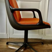 Fauteuils de bureau vintage orange pour Comforto 1980