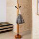 Porte-manteau crayon XL vintage années 1980 en bois, style Memphis, Italie, par Artema