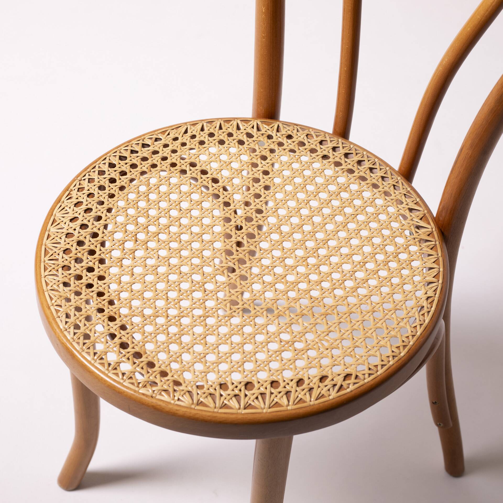 Thonet / Radomsko heart chair, set of 4, hand woven cane, Poland, circa 198
