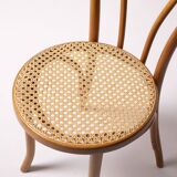 Thonet / Radomsko heart chair, set of 4, hand woven cane, Poland, circa 198