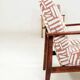 Modern vintage ecru ethnic armchair 1970