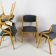 Chaises tchèques en contreplaqué plié de Holesov, années 1970, ensemble de 4