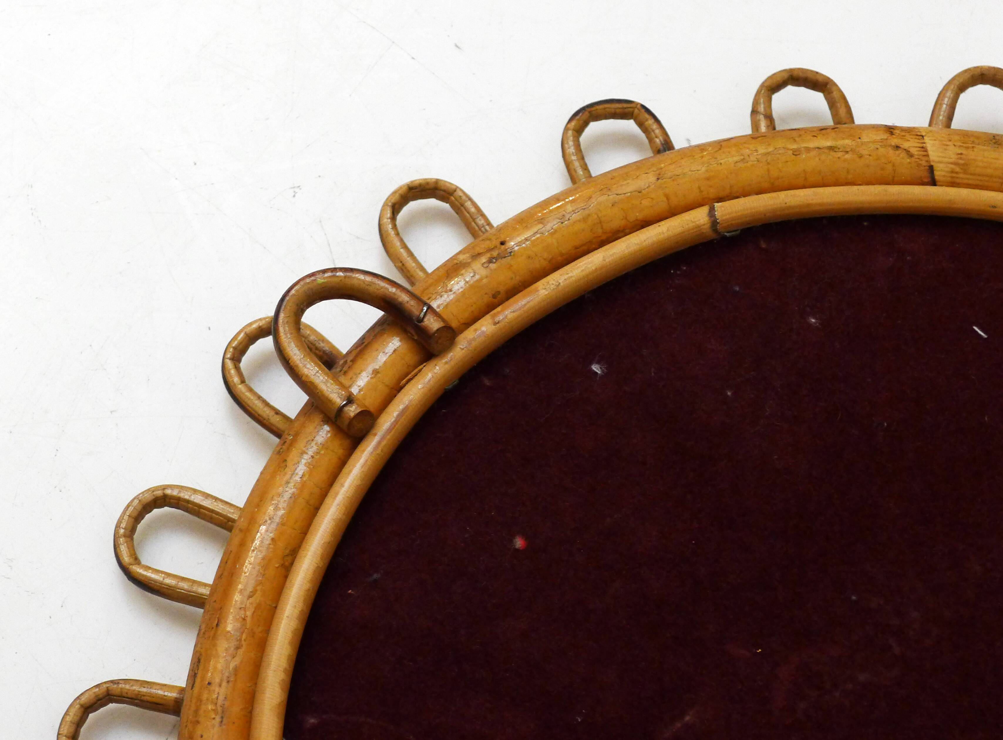 Albini Italian Rattan Mirror