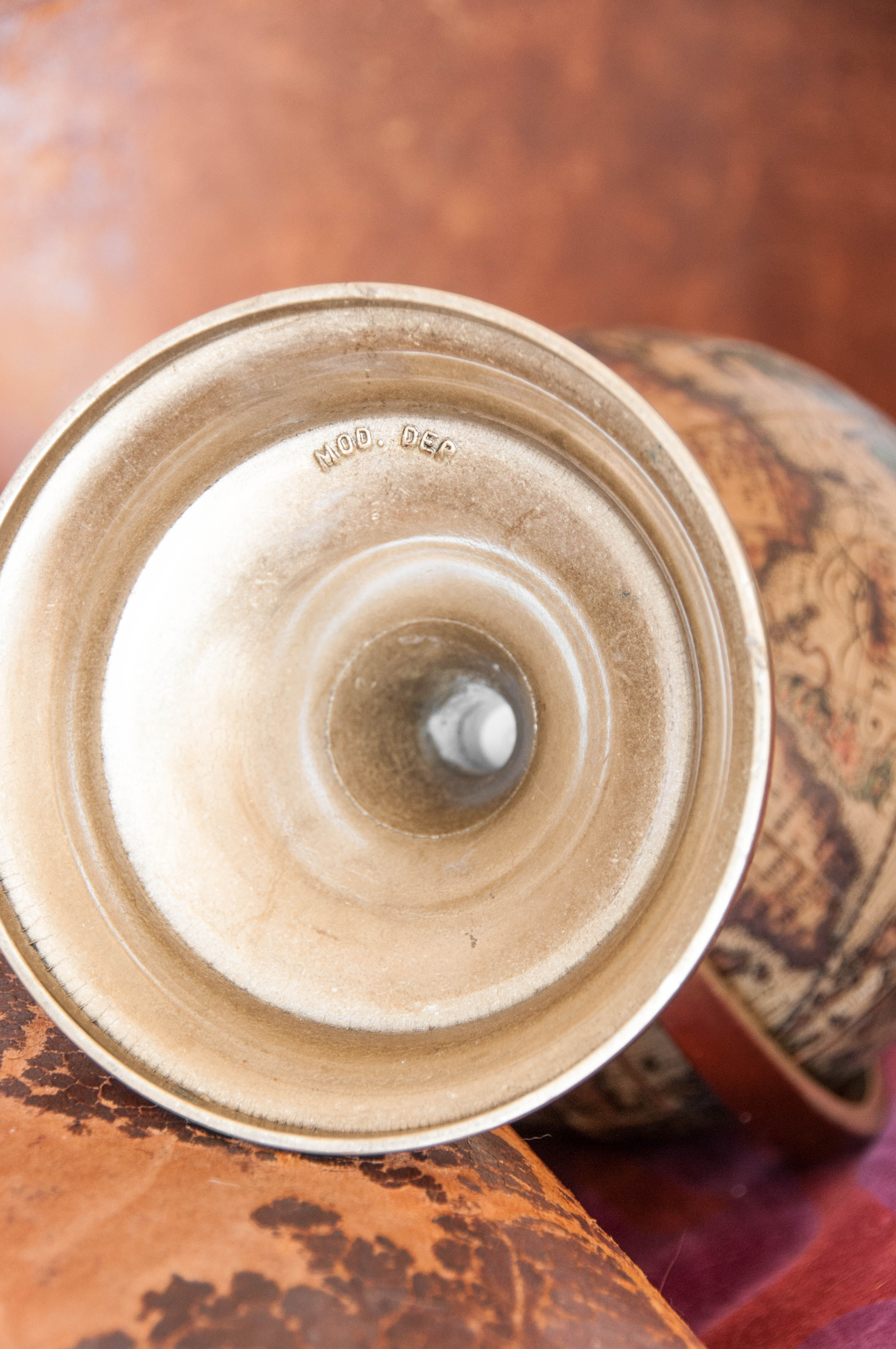 Brass earth globe - 1950