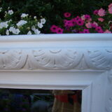 Large old bevelled mirror - 119 x 85cm