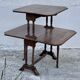 Table à volets gatleg modulable à 2 plateaux vintage 1950