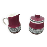 Milk jug and sugar bowl Villeroy Boch Rubin