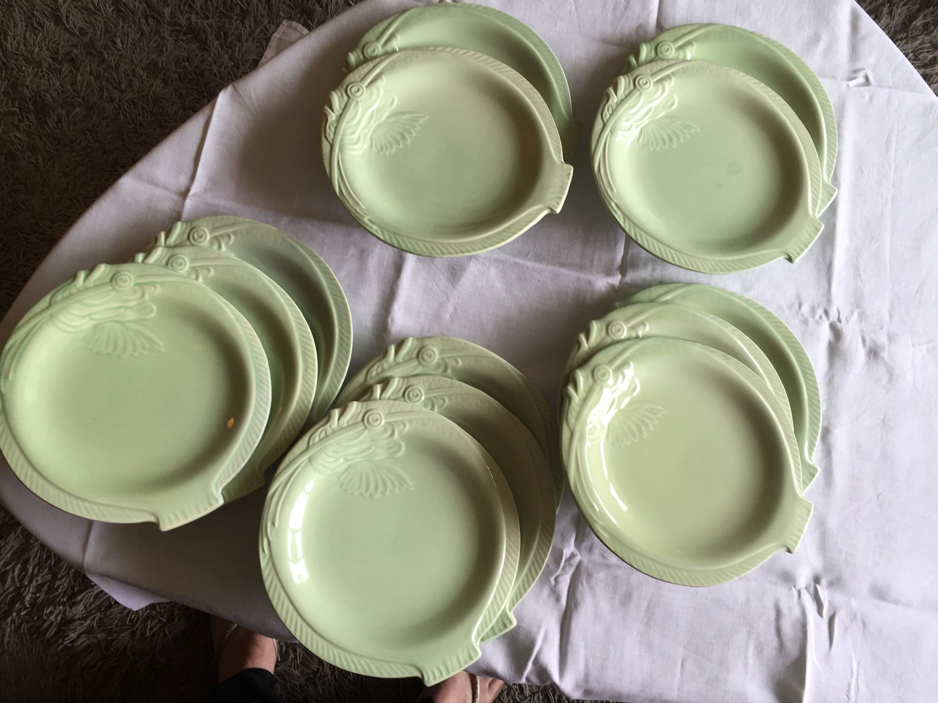 13 plates "fish" Niderviler