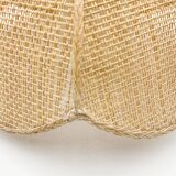 Vintage wicker flower pendant light