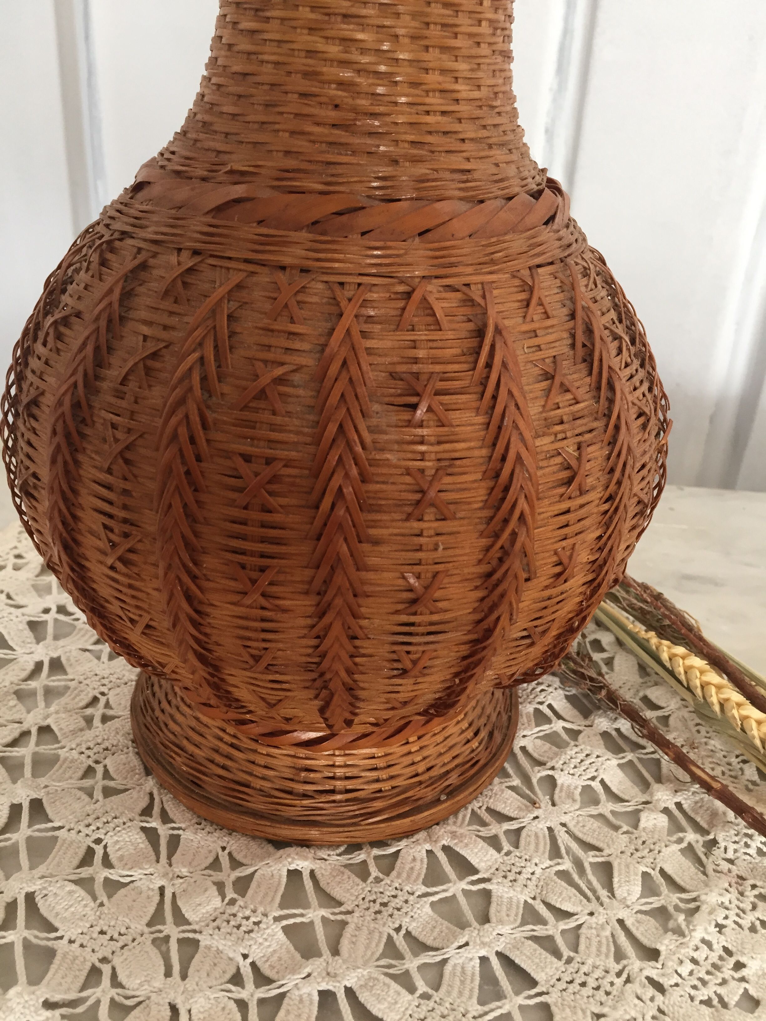 Rattan vase