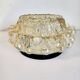 Vintage baguette in ceiling glaze lamp, bubble relief space age, 1970s