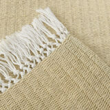 Handmade hemp runner rug 283x77 cm