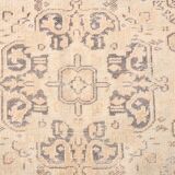 6x8 Vintage Cream & Black Oriental Persian Rug, 176x259Cm