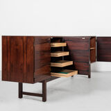 Midcentury Danish sideboard with 6 doors in rosewood 1960s