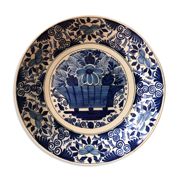 Assiette en faïence de Delft XVIIIème