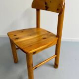 Set of 6 solid pine chairs, Scandinavian design, Reiner Daumiller