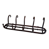 Vintage wooden wall coat rack