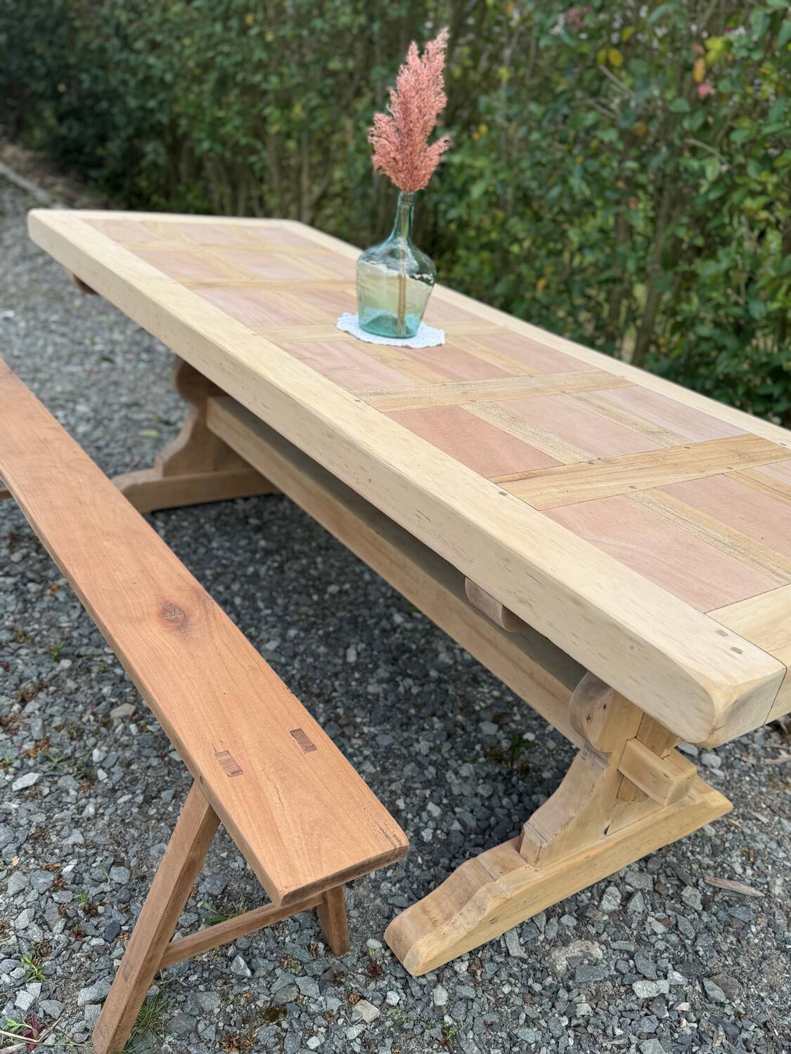 Monastery table stripped.