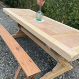 Table monastère décapée