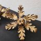 2er Set vergoldet Blattgold Barock Wandlampe Florentiner Hans Kögl Italien
