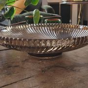 80s smoked glass cup