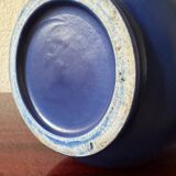 Blue ceramic flowerpot from the 60s