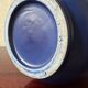 Cache pot céramique bleu années 60
