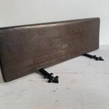 Antique carved wooden wall console for statuette, Haute époque