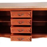 Regency style cherry wood sideboard