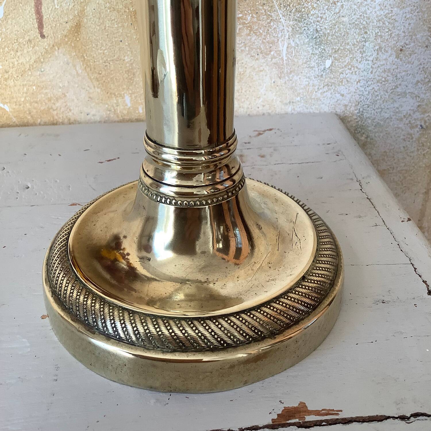 Brass candle holder