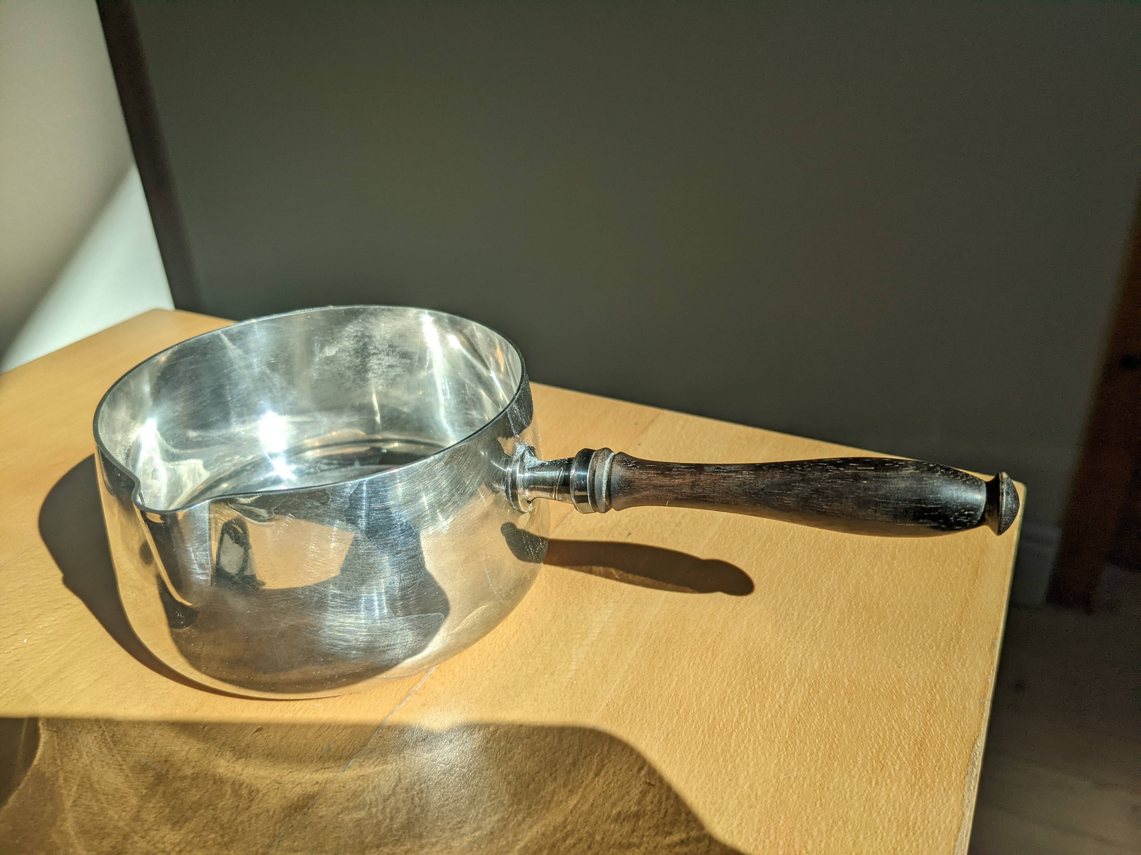 Silver metal sausage