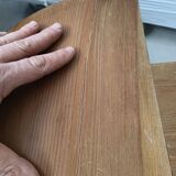 brutalistic primitive stool in pine