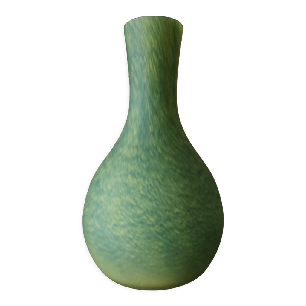 Vase annees 80, 90's en verre souffle Habitat | Selency