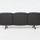 De Sede model DS-31 three-seat sofa black leather Switzerland 1970