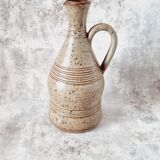 Ceramic pitcher French design and handmade Vallauris 60s