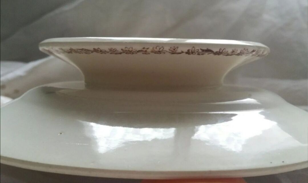 Flower and butterfly footy plate