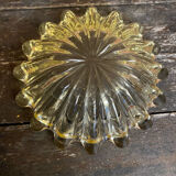 Vintage Murano Yellow Blown Glass Bowl #D527