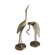 Couple of brass herons