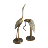 Couple of brass herons