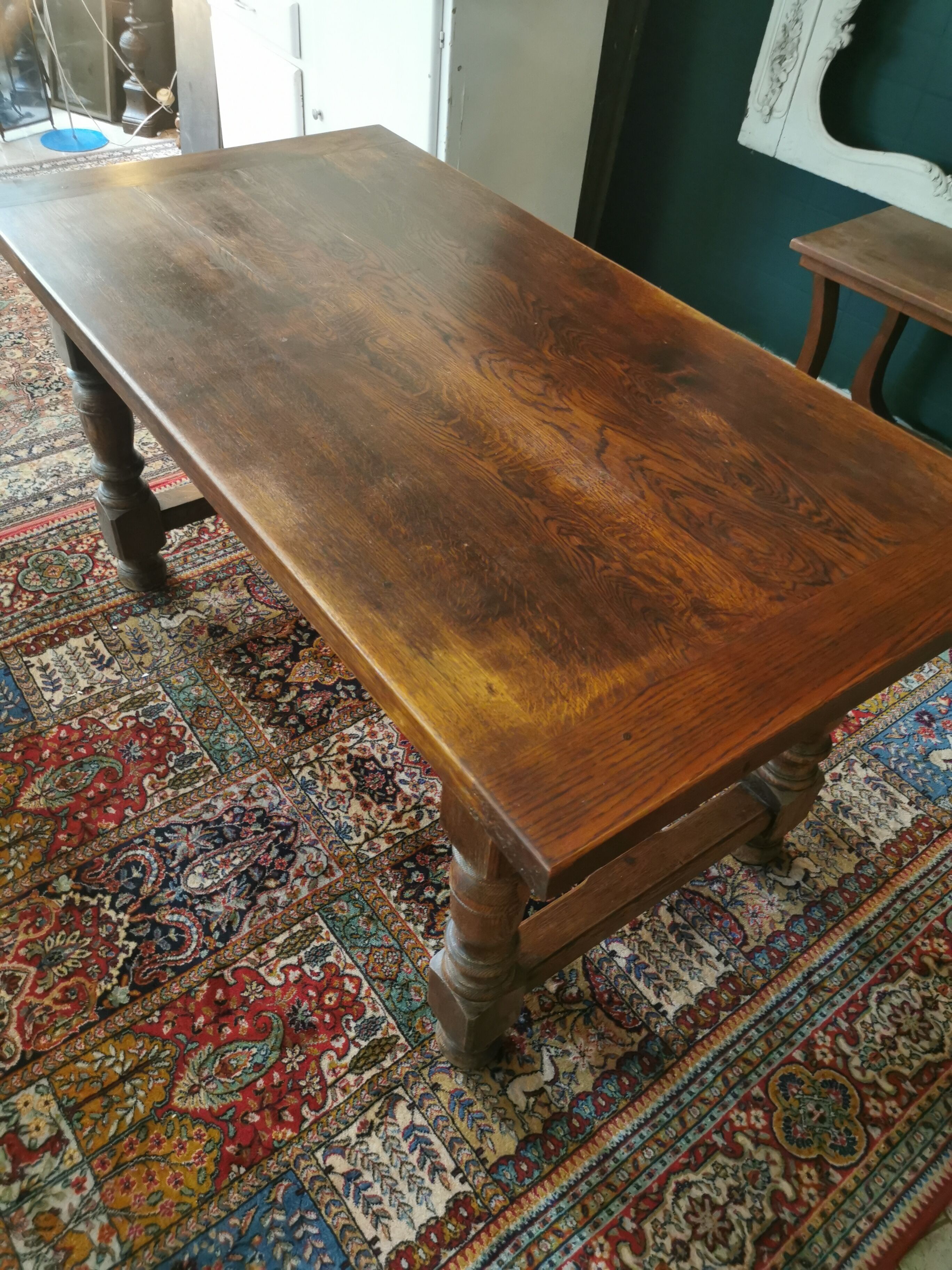 Walnut farmhouse table