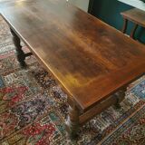 Walnut farmhouse table