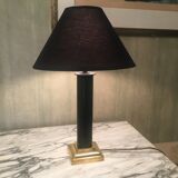 Lamp with brass foot