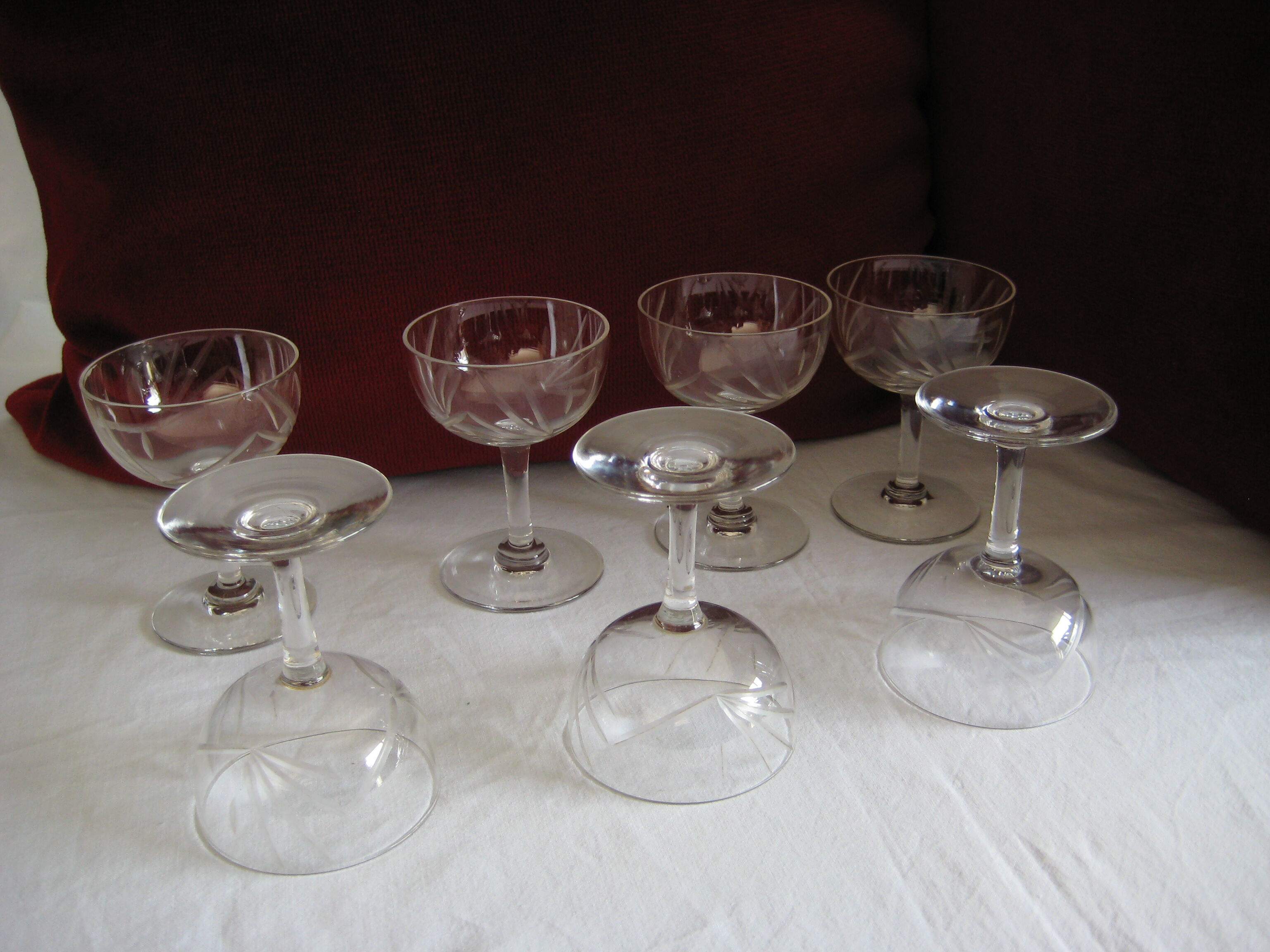 7 crystal port glasses