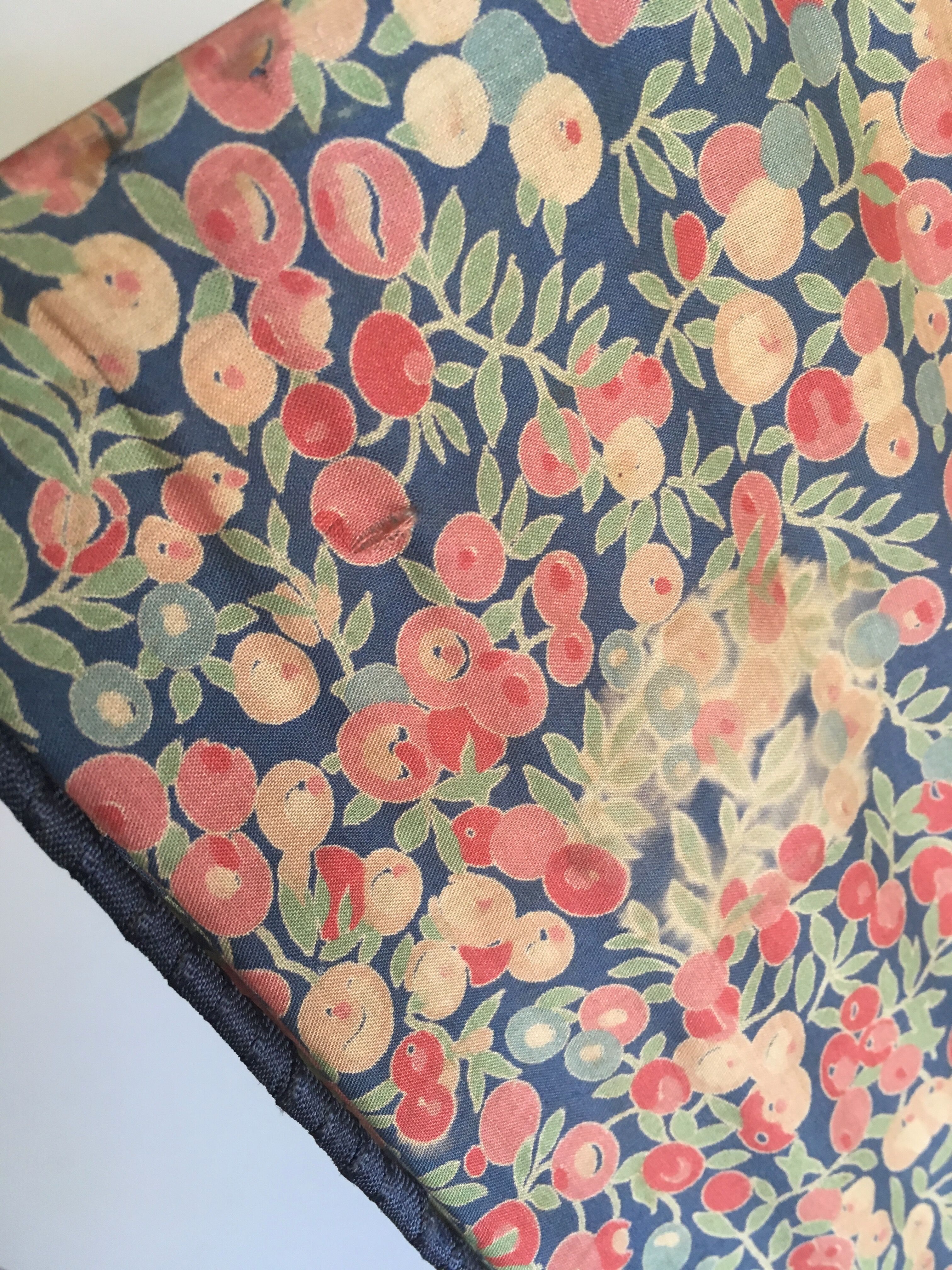 Suspension lampshade in Liberty of London 70s