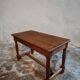 Table de ferme française ancienne en chêne et noyer (1780–1830)